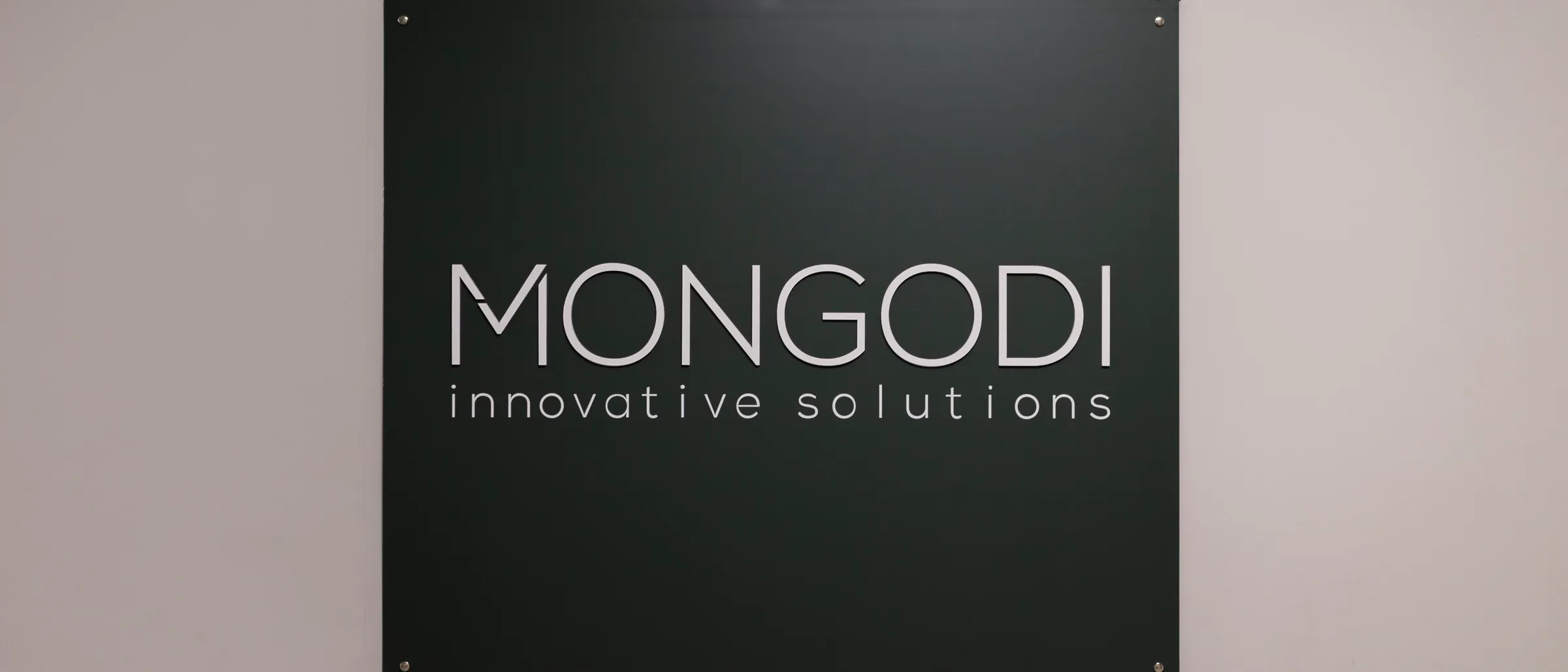 Mongodi sign at the Sarnico headquarters